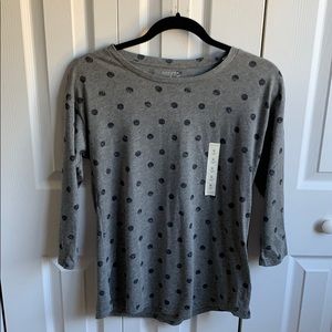 3/4 Length Polka Dot T-Shirt